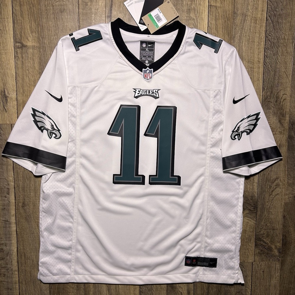NWT Philadelphia Eagles A.J. Brown Nike Football Game Jersey White Mens XL $130
